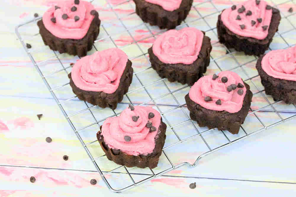 Heart Shaped Chocolate Cupcakes Perfect For Valentine’s Da (Dairy + Gluten-Free)