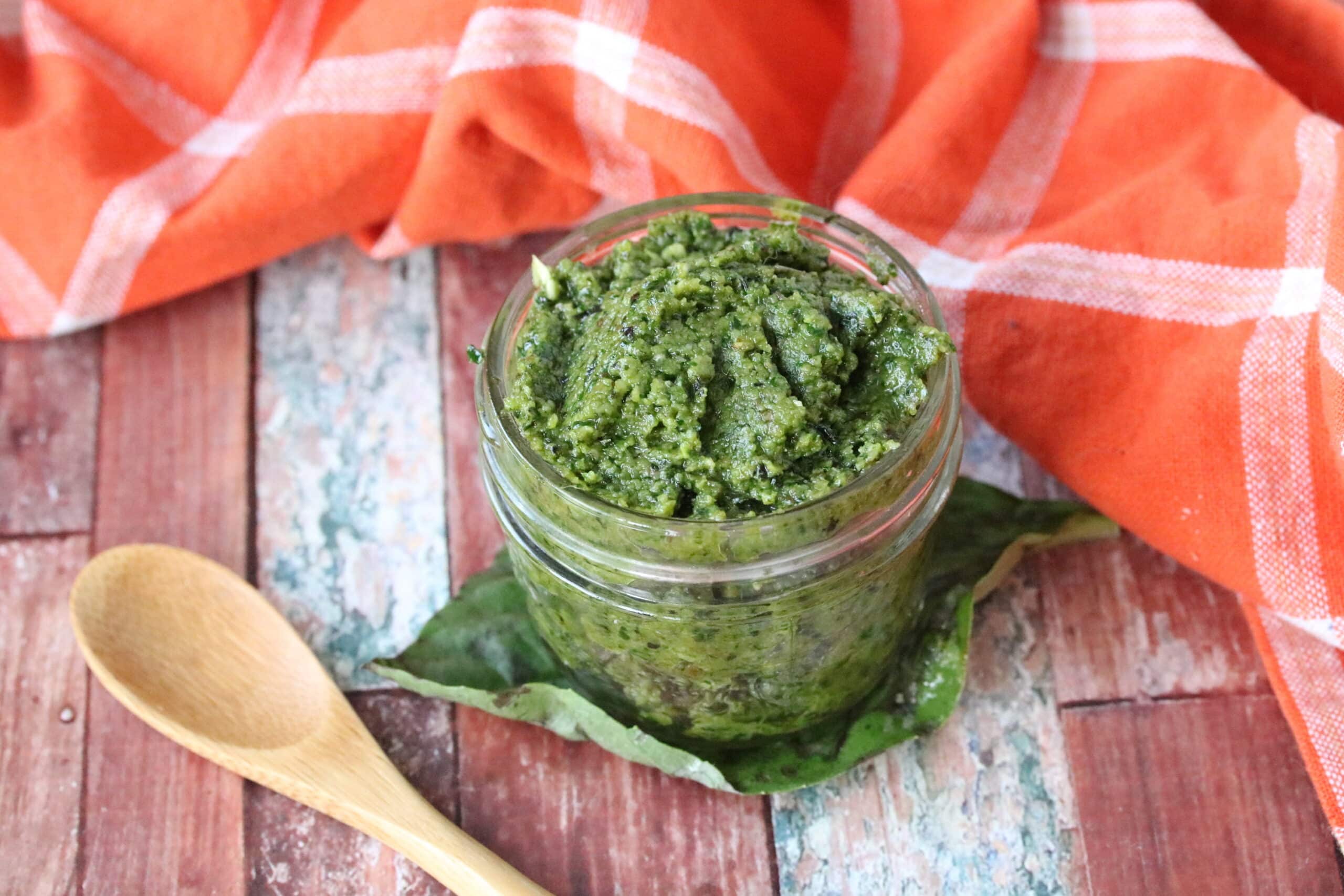 Quick Pesto Recipe Without Pine Nuts [DairyFree]