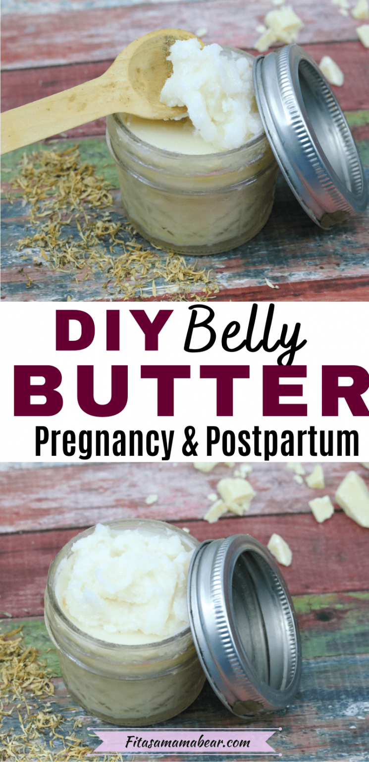 DIY Belly Butter To Prevent Pregnancy Stretch Marks (easy, all natural)