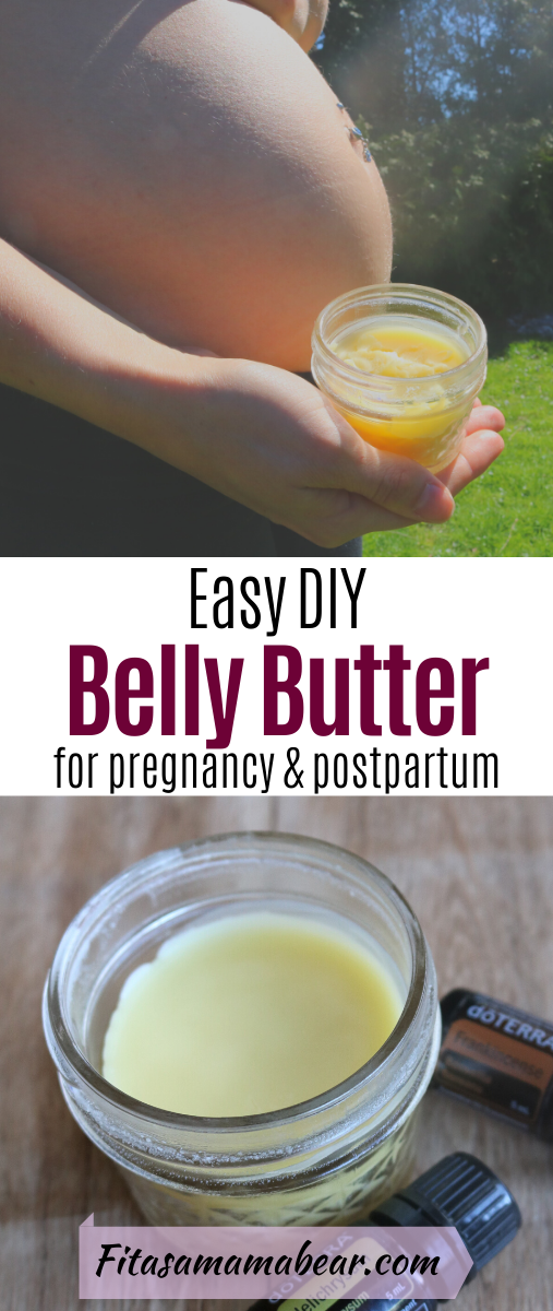 DIY Belly Butter To Prevent Pregnancy Stretch Marks (easy, all natural)
