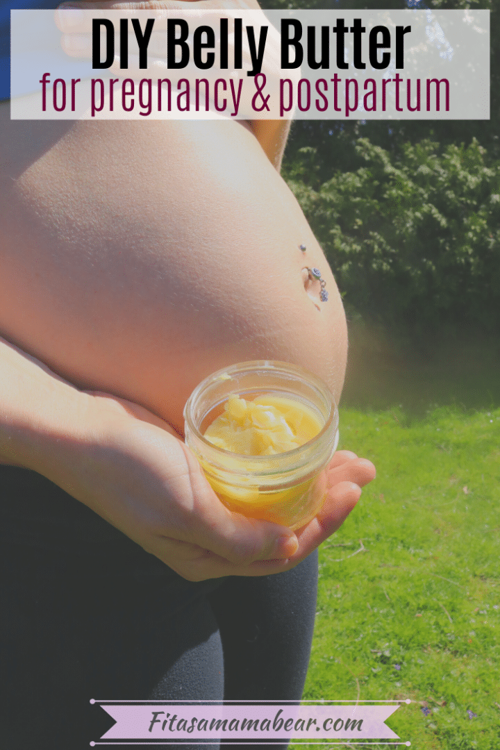 DIY Belly Butter To Prevent Pregnancy Stretch Marks (easy, all natural)