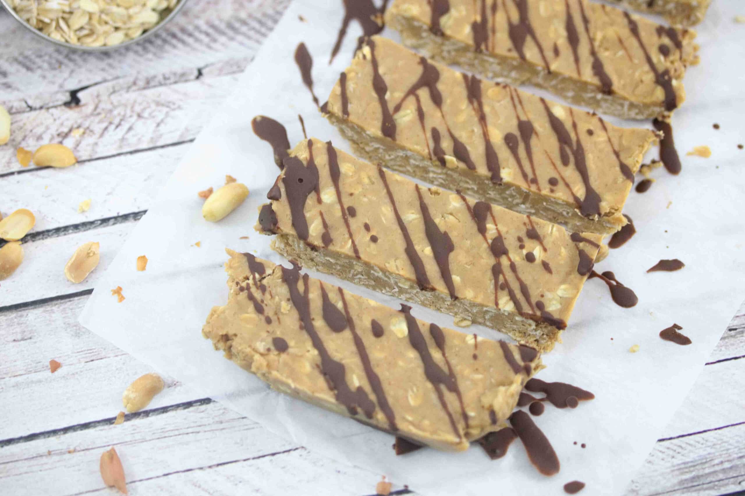 Vanilla Peanut Butter Protein Bars Recipe (Dairy + GlutenFree)