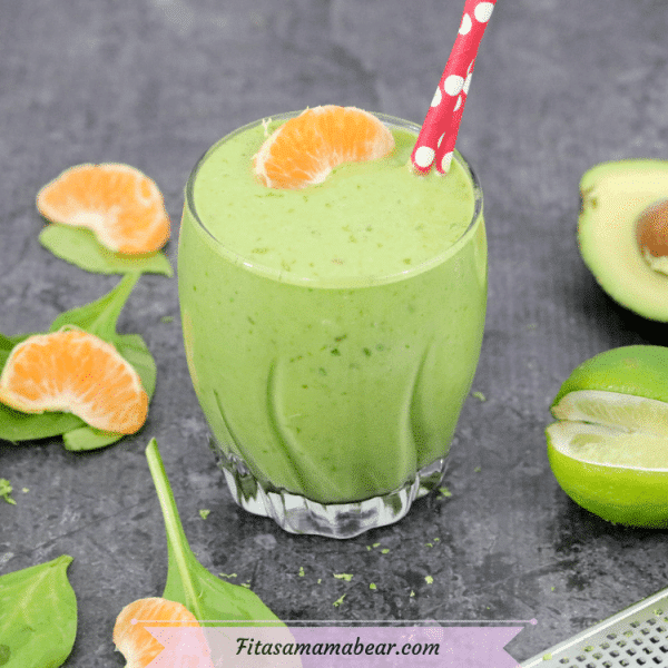 DairyFree Green Breakfast Smoothie (No Banana!)