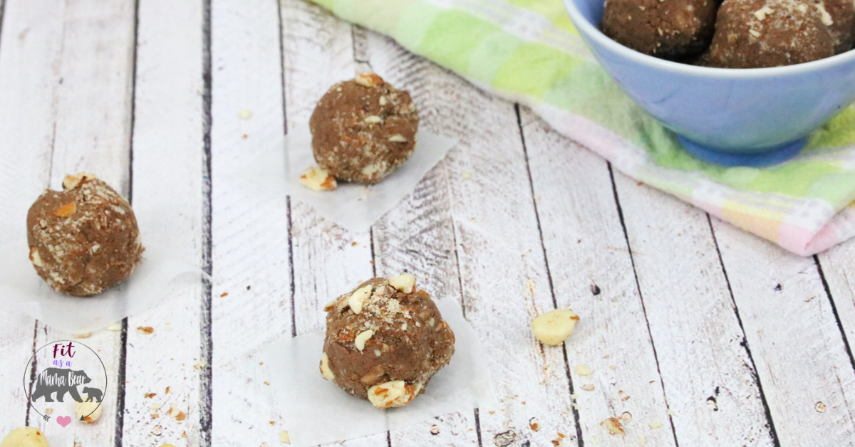 Chocolate Macadamia Vegan Protein Balls (NoBake, GlutenFree)