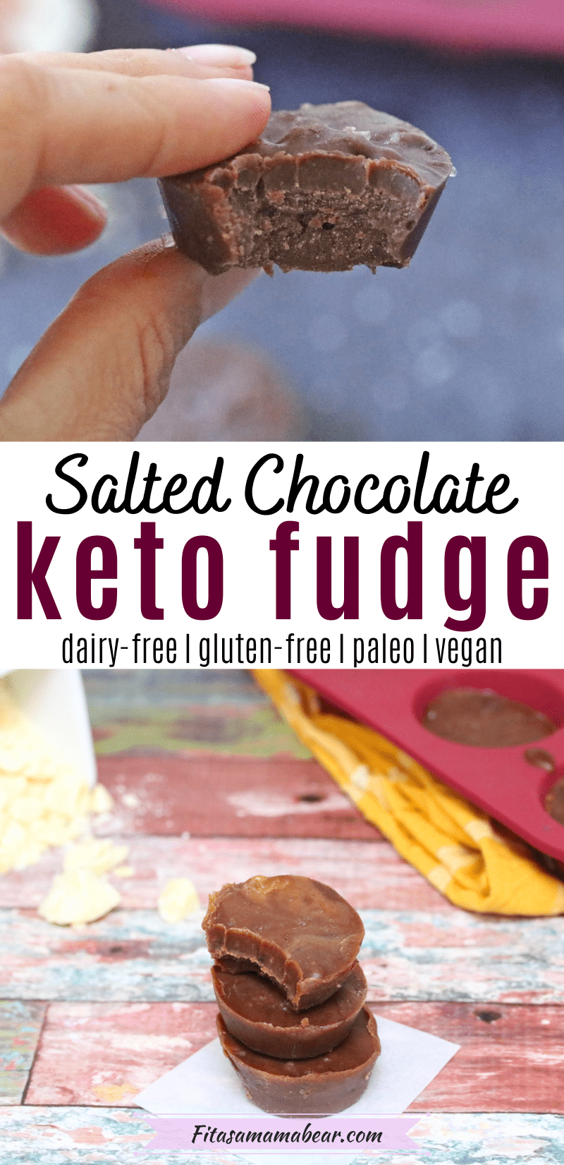 Keto Chocolate Fudge Recipe (dairy-free, gluten-free, paleo, vegan)