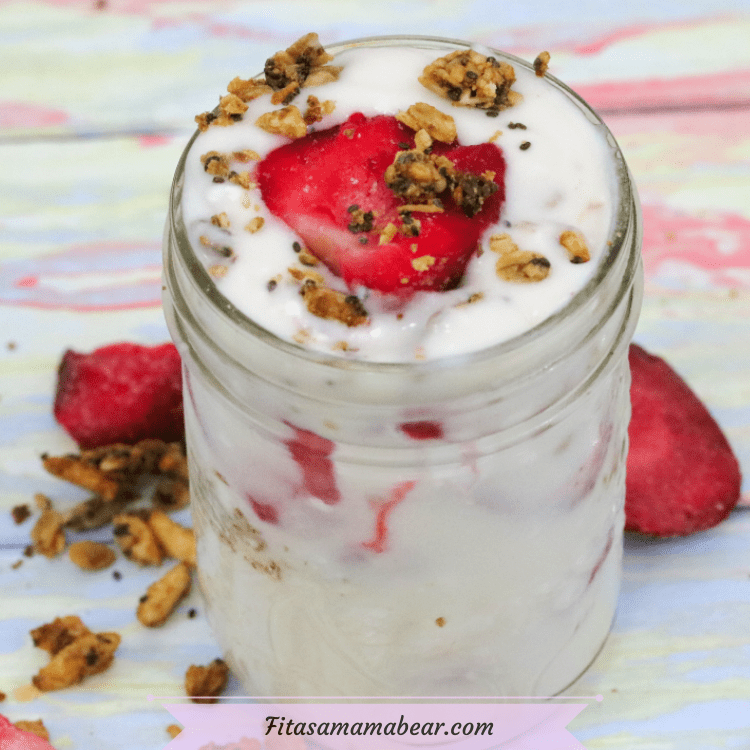 Strawberry And Cream Yogurt Parfait (Dairy-free & Healthy)