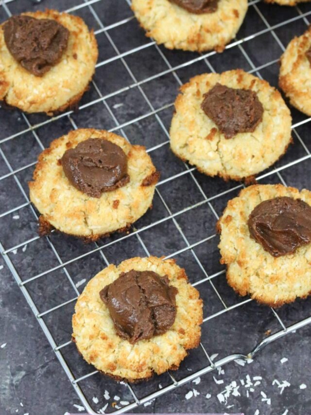 Chewy Coconut Thumbprint Cookie Recipe (GlutenFree) Fit as a Mama Bear