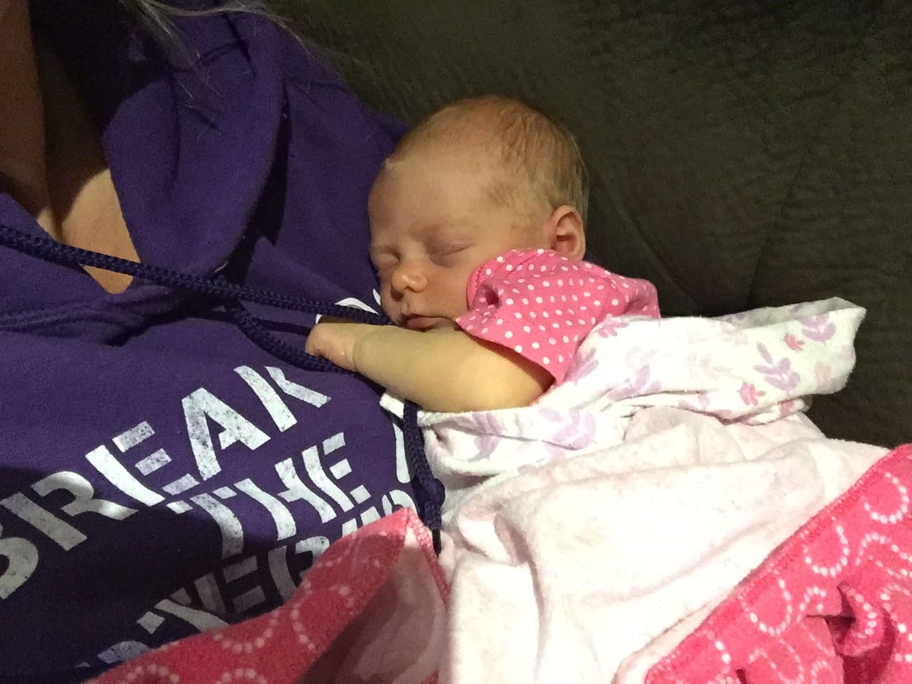 new mom baby snuggles