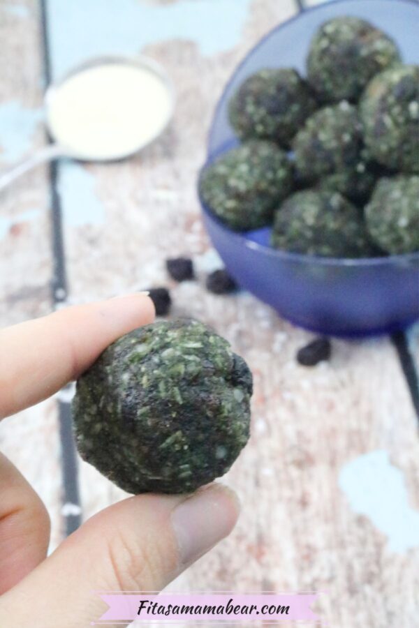 Glutenfree, Superfood Spirulina Energy Balls (no sugar added!)