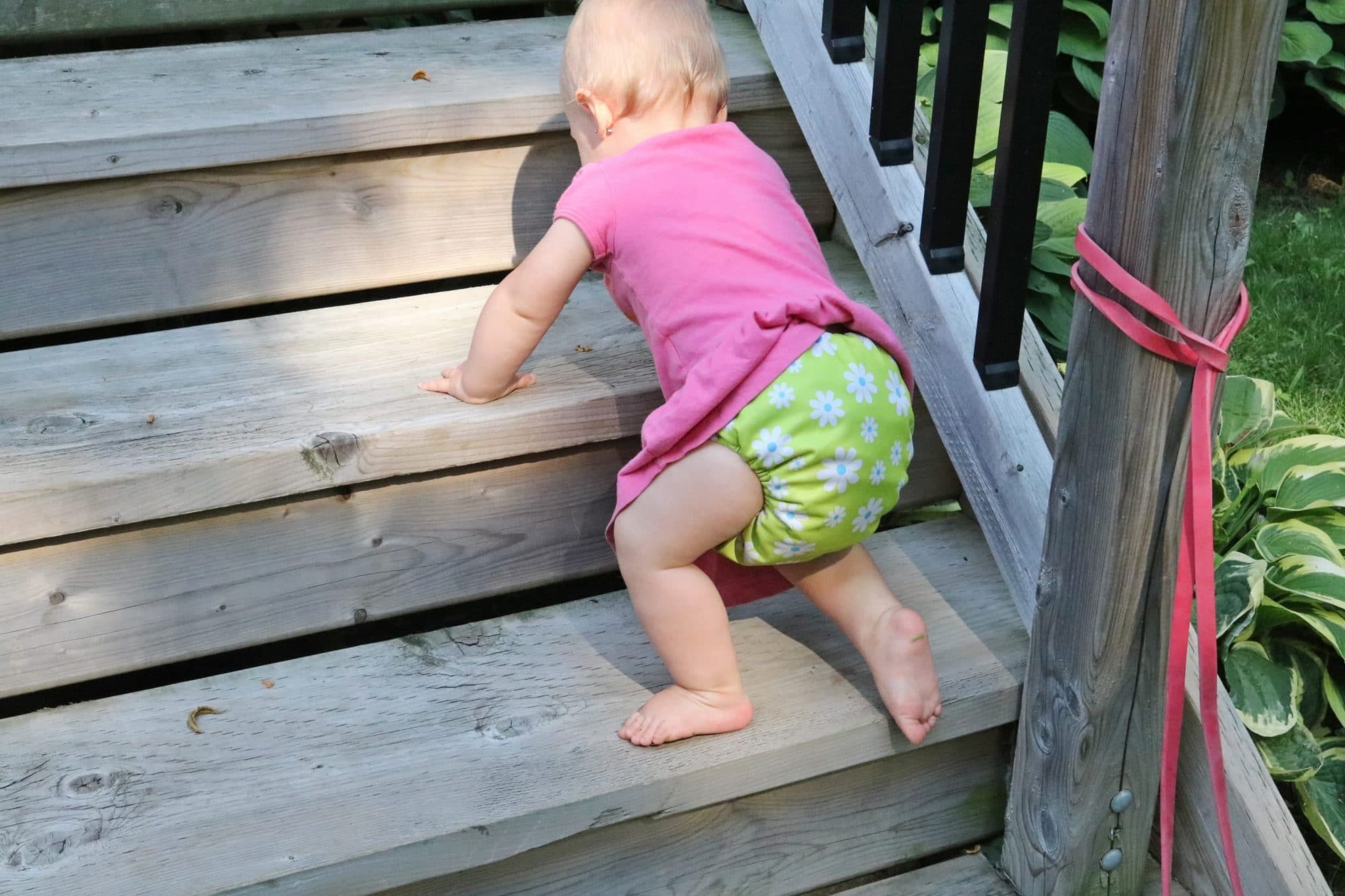 Baby In Cloth Diapers