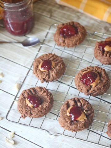 Gluten Free PB&J Cookies