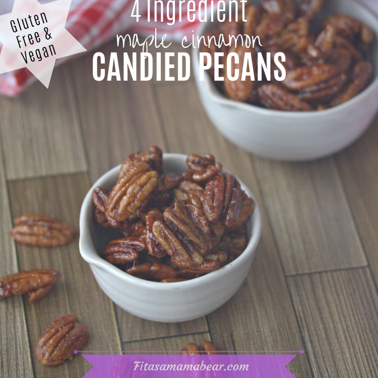 Candied Pecans Recipe Gluten Free & Vegan Fit as a Mama Bear