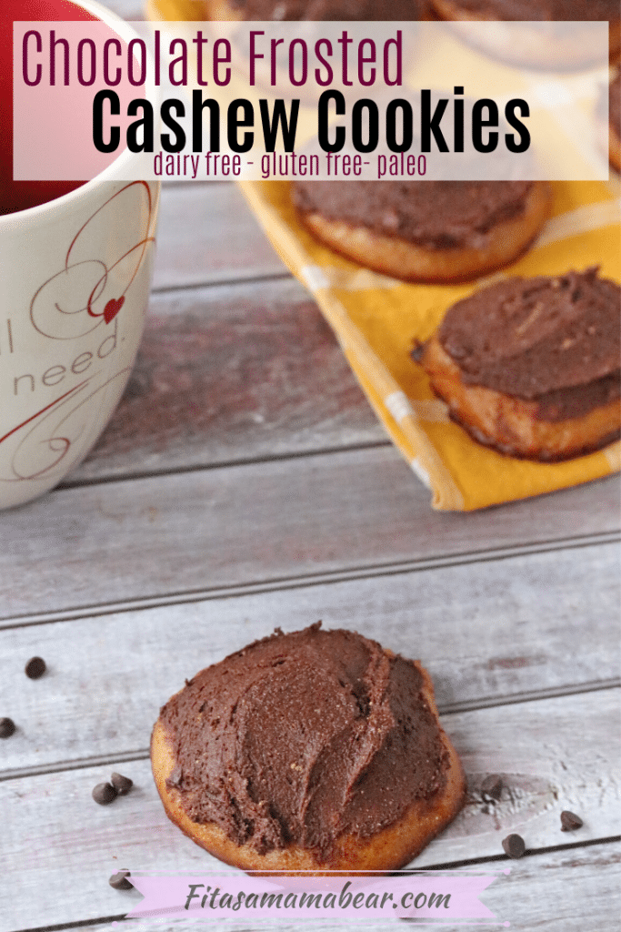 Paleo Cashew Butter Cookies With Chocolate Frosting (with video)