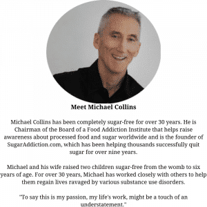 Bio image with text: mens headshot