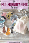Pinterest image with text: eco-friendly cloth face pads in a circle