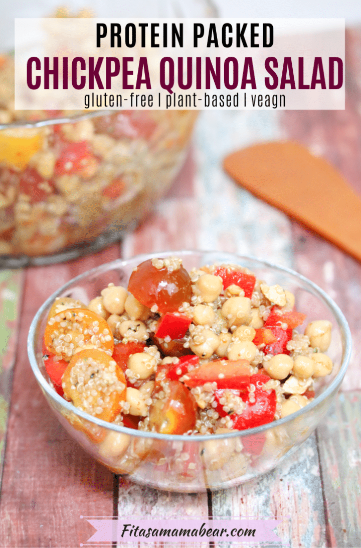 Balsamic Chickpea Quinoa Salad (glutenfree, vegan) With Video