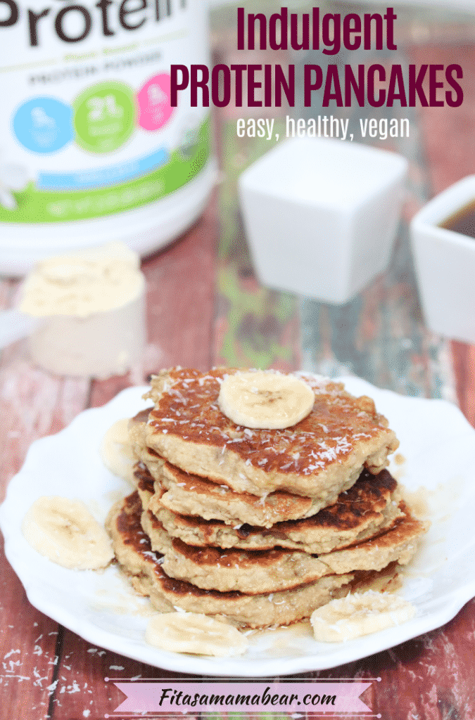 Vegan Banana Protein Pancakes (Light, Glutenfree & Paleo) With Video