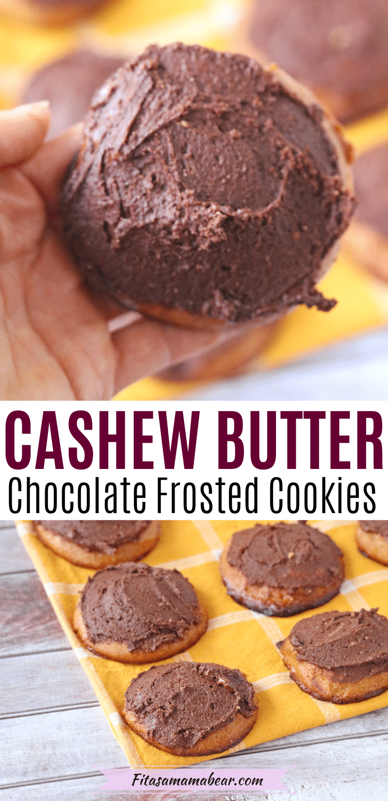 Paleo Cashew Butter Cookies With Chocolate Frosting (with video)