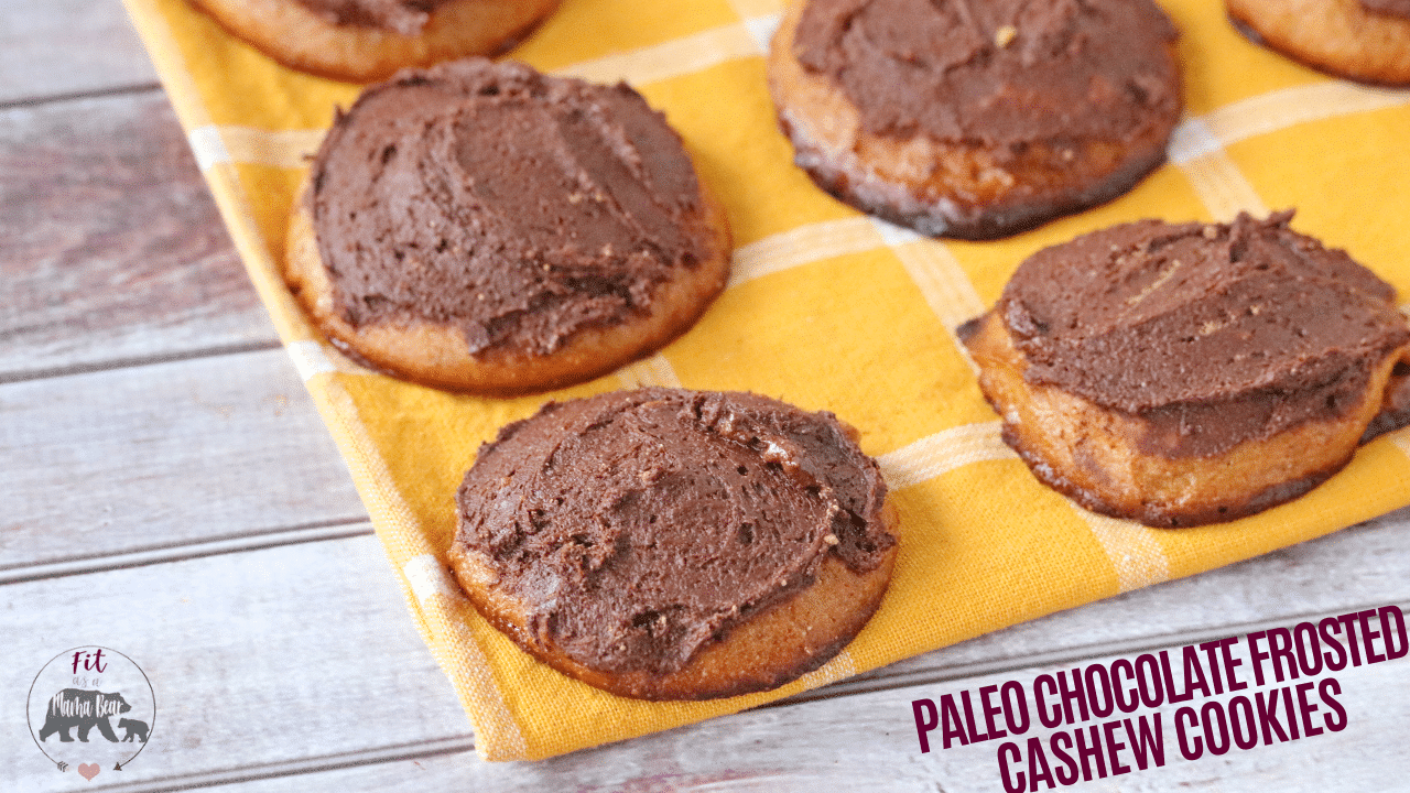 Paleo Cashew Butter Cookies With Chocolate Frosting (with video)