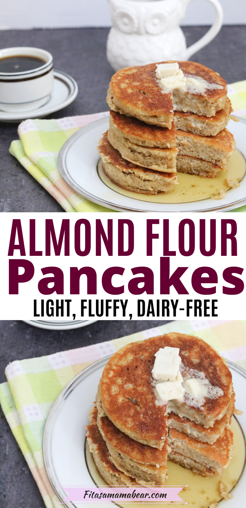 Almond Flour Oat Pancakes (Dairy & GlutenFree)