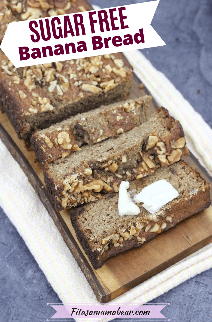 Soft Sugar-Free Banana Bread (dairy-free too!)