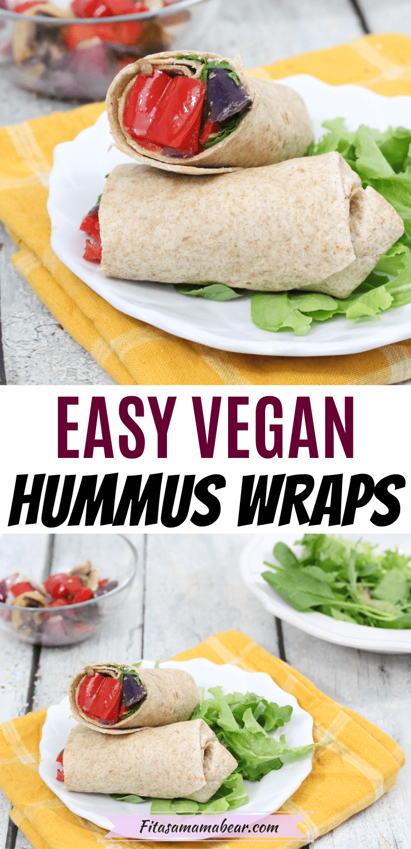 Hummus And Grilled Vegetables Wrap