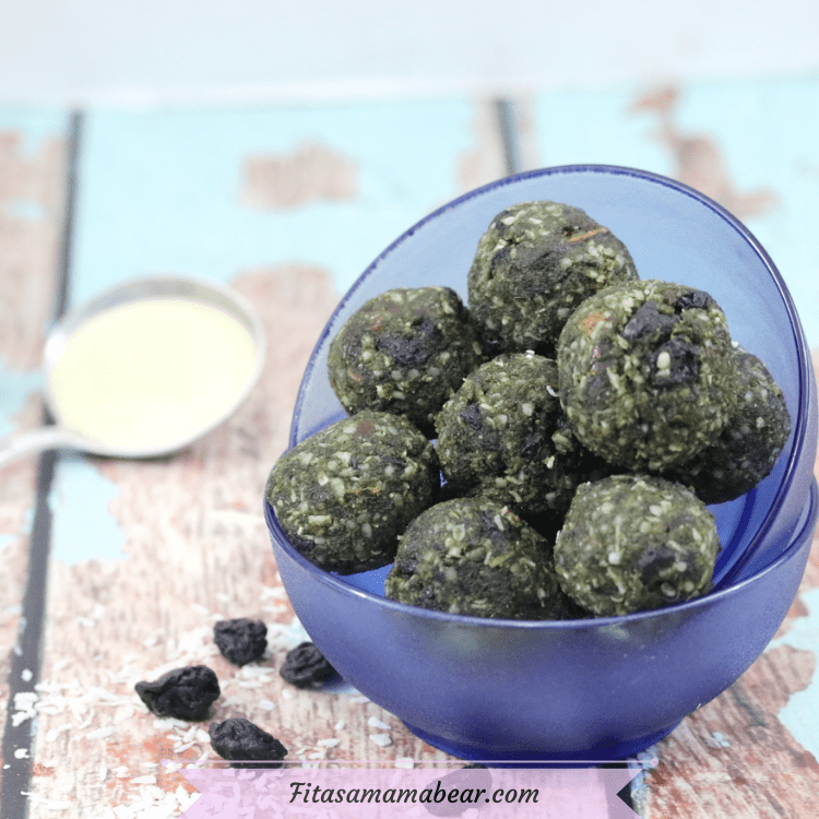 Glutenfree, Superfood Spirulina Energy Balls (no sugar added!)