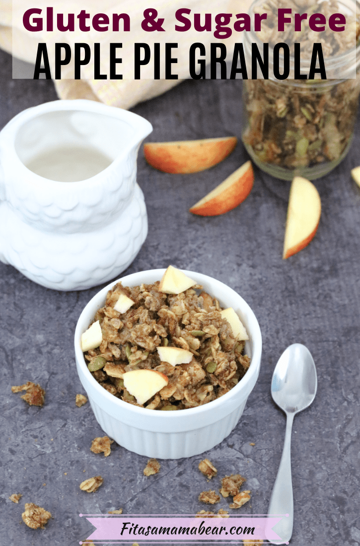 Healthy, Sugar Free Granola Recipe (Vegan Apple Pie Granola) With Video