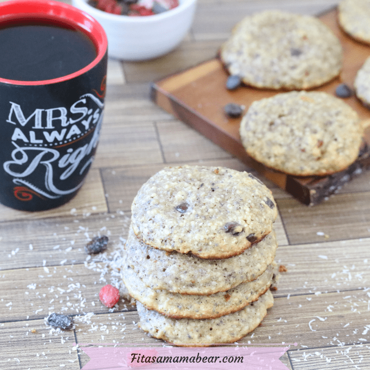 NutFree Breakfast Cookies (no banana, paleo, with video)