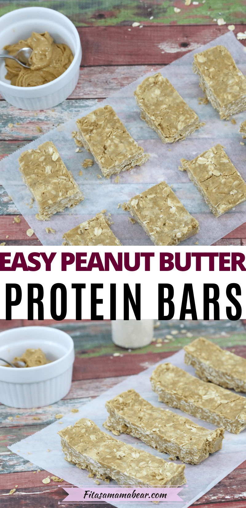 Vanilla Peanut Butter Protein Bars Recipe (Dairy + GlutenFree)