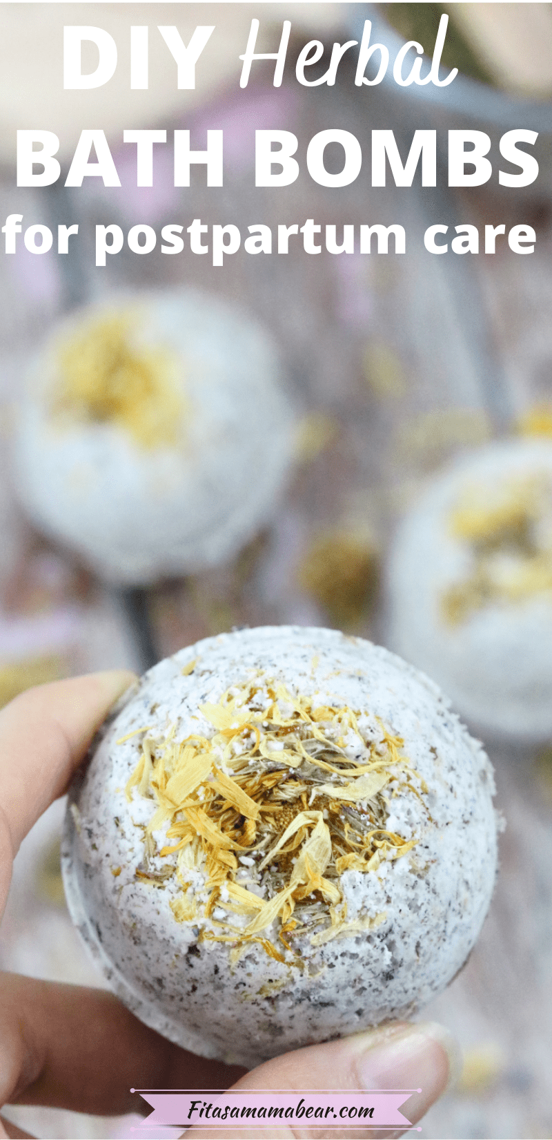 Herbal Bath Bombs For Postpartum Care (Sitz Bath) With Video