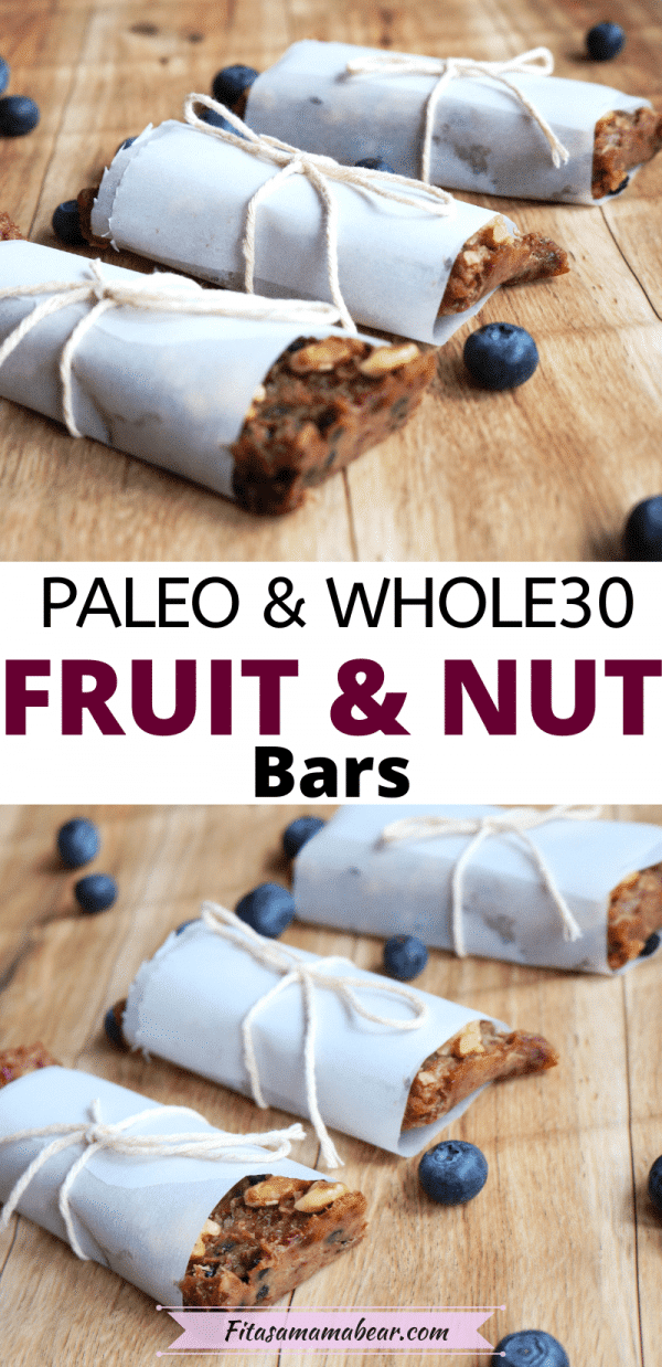 Homemade Fruit And Nut Bars (5 Ingredients, Raw, Vegan, Whole30)