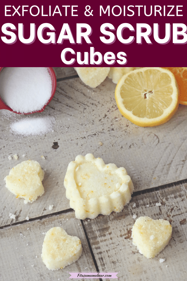 DIY Exfoliating Sugar Scrub Cubes (For Body & Legs) With Video