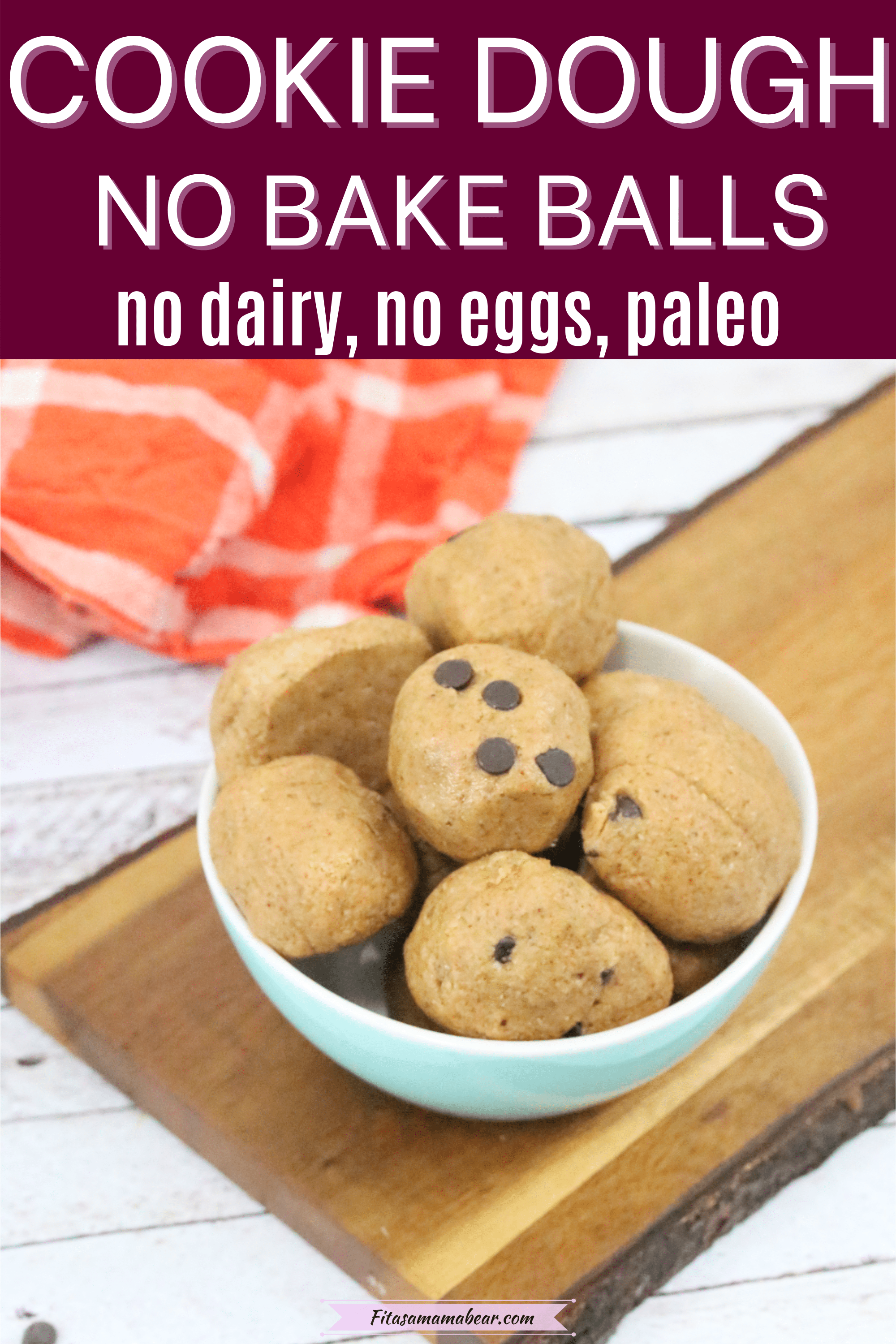 No Bake Cookie Dough Bites (Healthy, Paleo, Raw) With Video