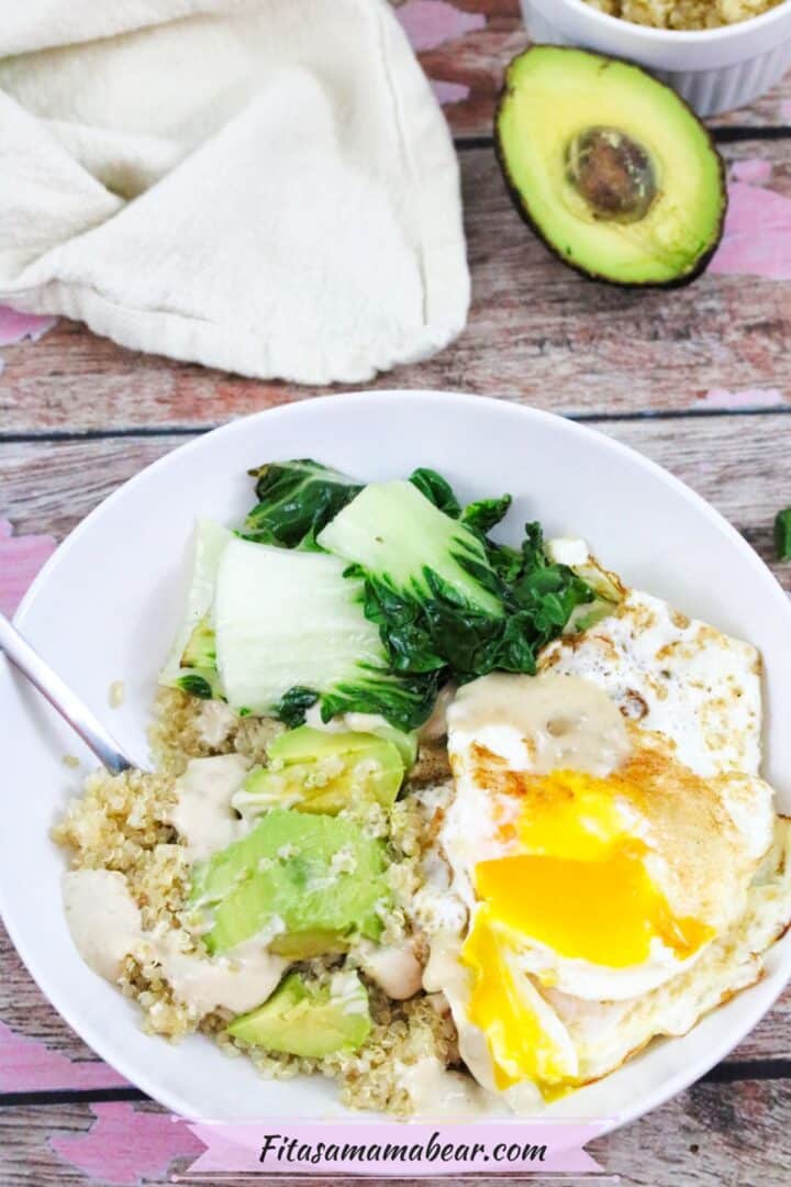Savory Quinoa Breakfast Bowl With Bok Choy (Dairy & GlutenFree)