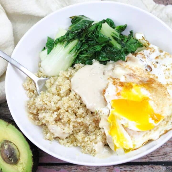 Savory Quinoa Breakfast Bowl With Bok Choy (Dairy & GlutenFree)