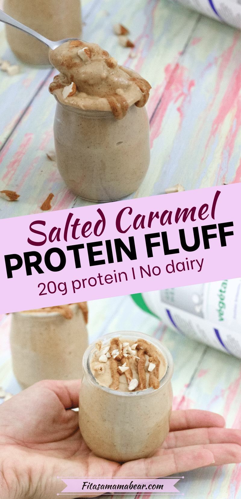 Vegan Caramel Protein Fluff (High Protein, Healthy Bedtime Snack)