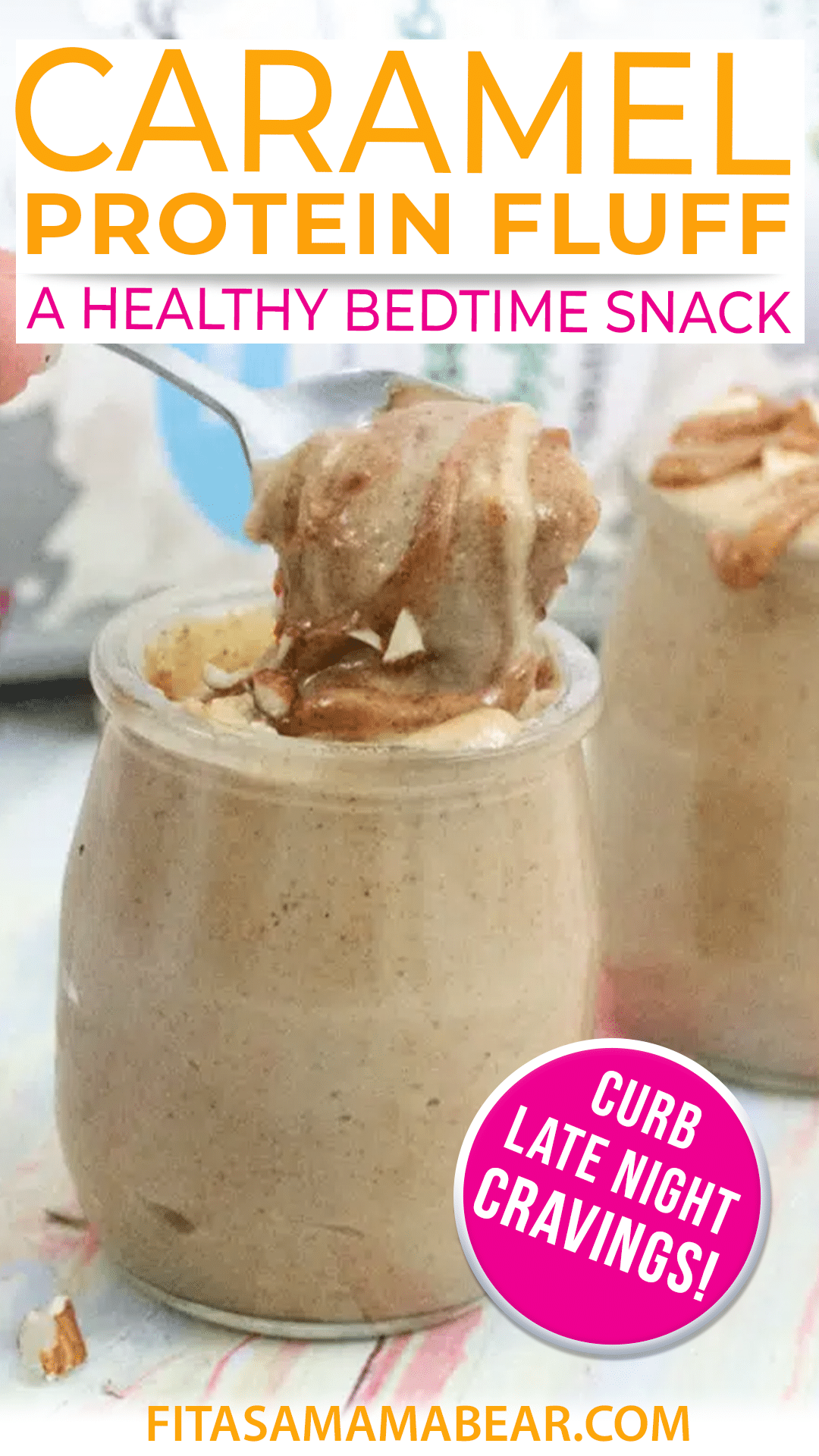 Vegan Caramel Protein Fluff (High Protein, Healthy Bedtime Snack)