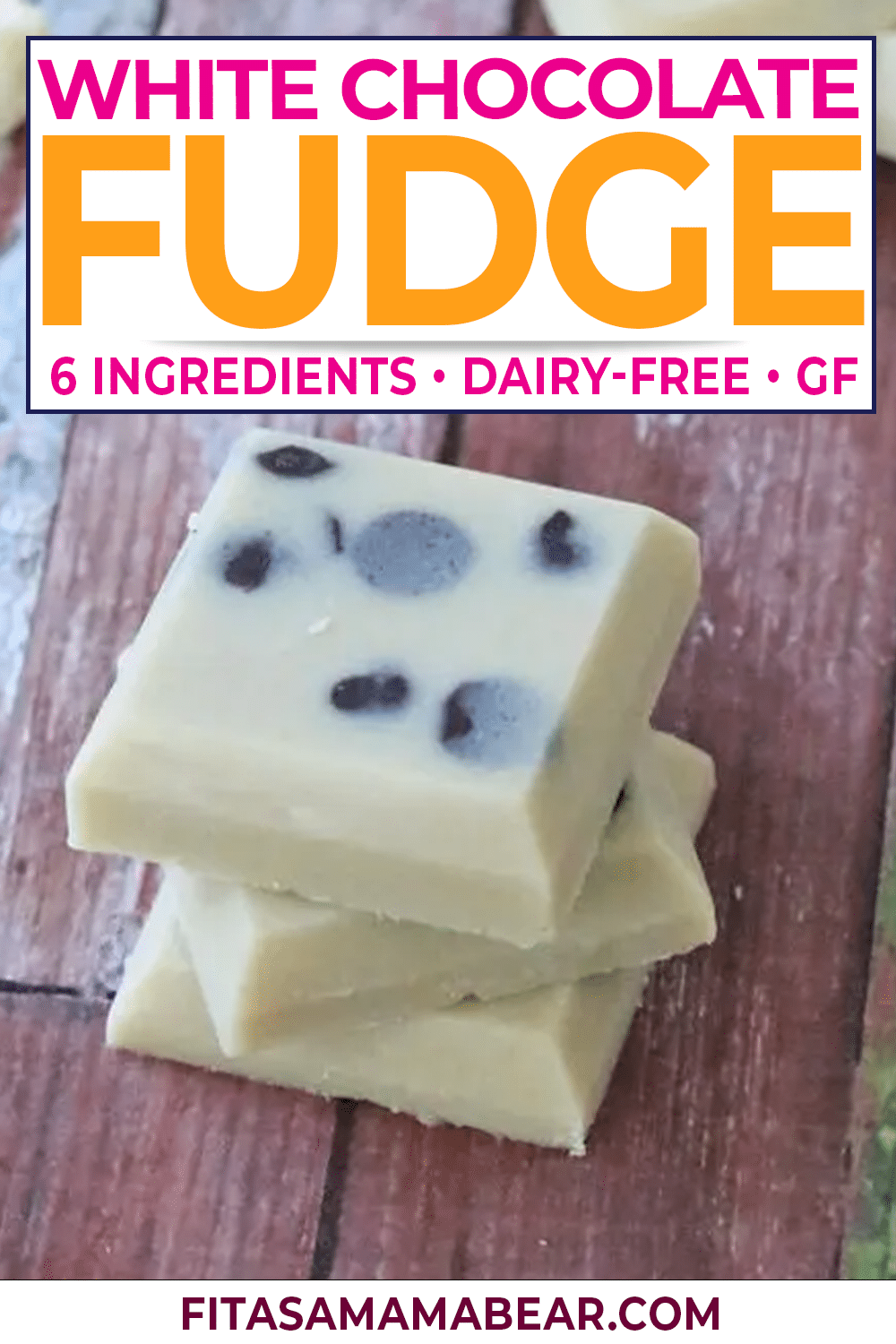 Creamy, White Chocolate, DairyFree Freezer Fudge
