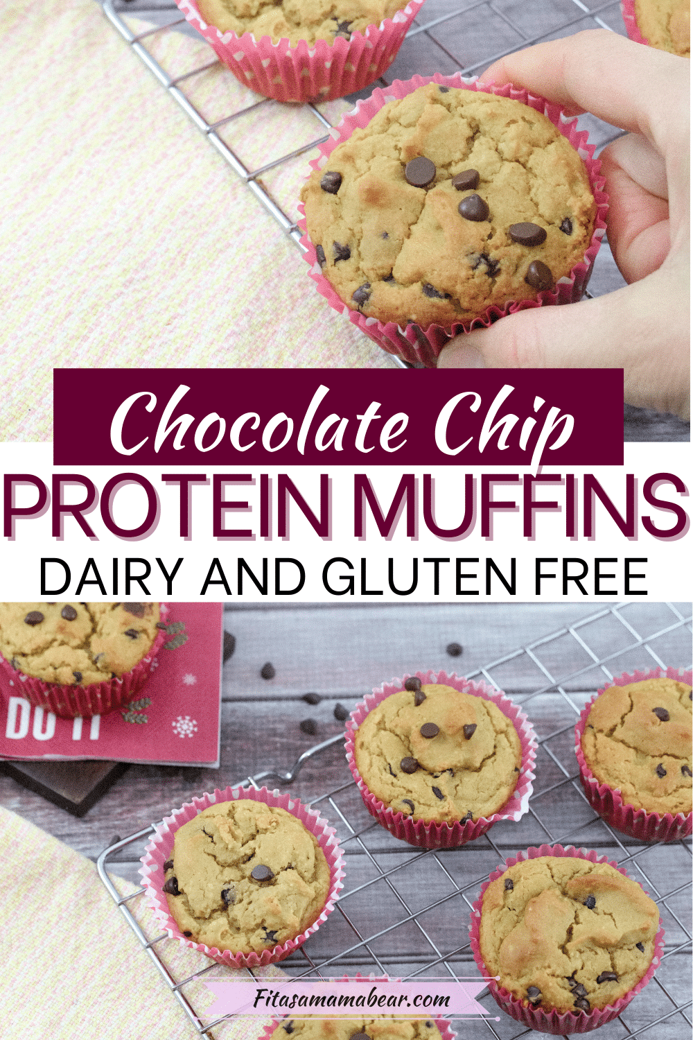 Chocolate Chip Protein Powder Muffins (10g Protein, No Gluten)