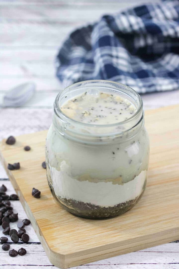 Peanut Butter Protein Powder Chia Pudding (19g protein, No dairy)