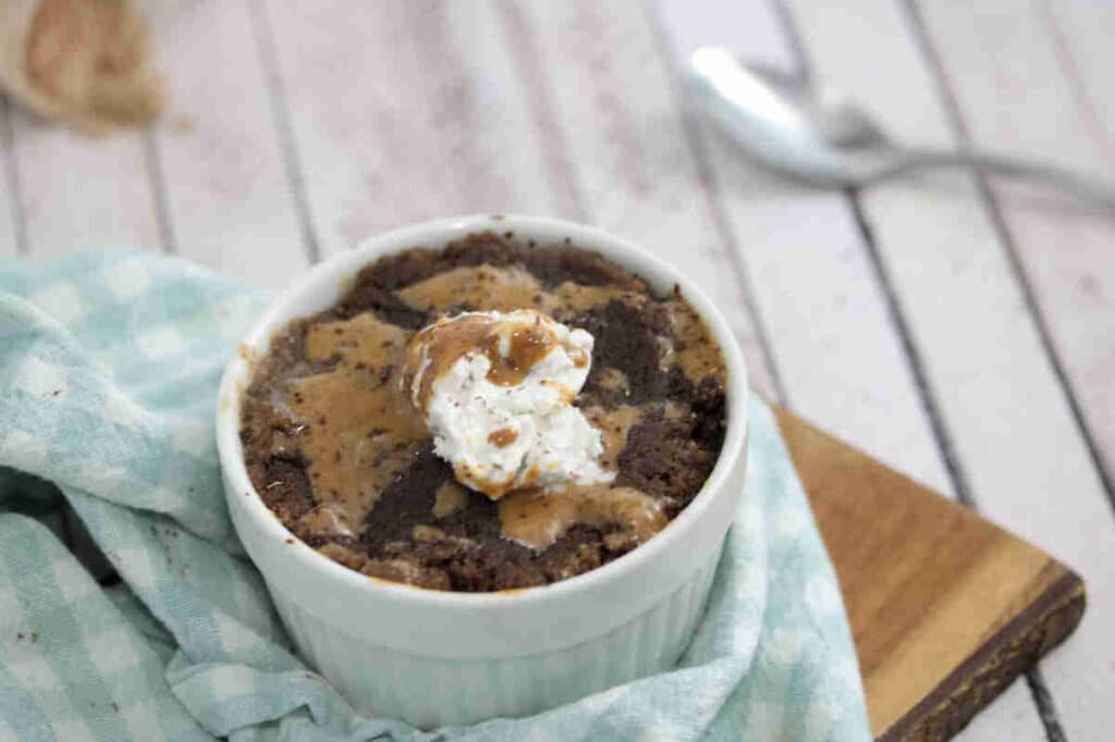 Salted Chocolate Protein Powder Mug Cake (13g protein)