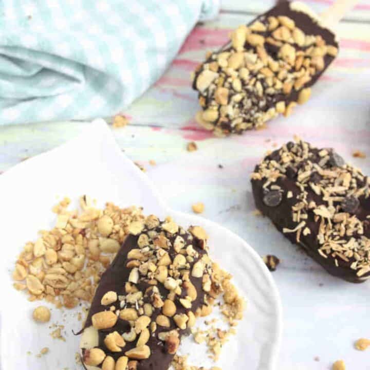 Homemade Ice Cream Bars (High Protein, DairyFree)