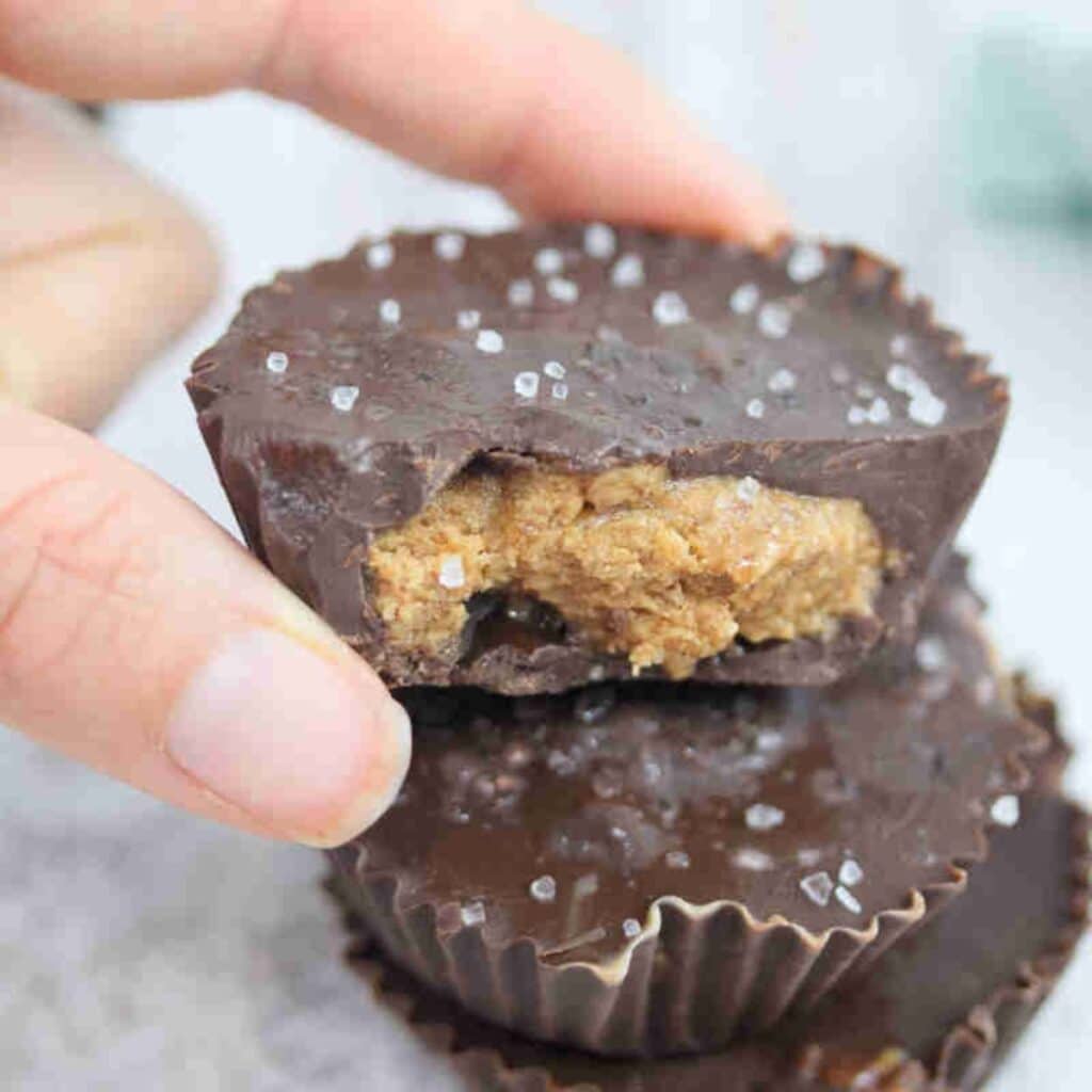 High Protein Almond Butter Cups (dairy + glutenfree)