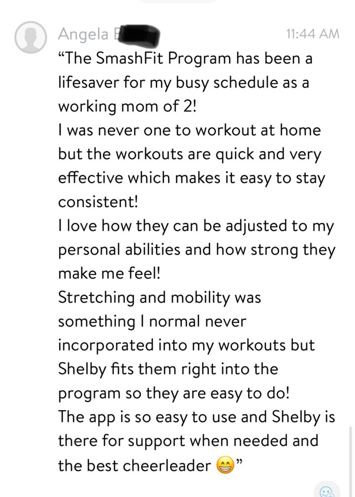 SMASH Home Workout Plan For Busy Moms