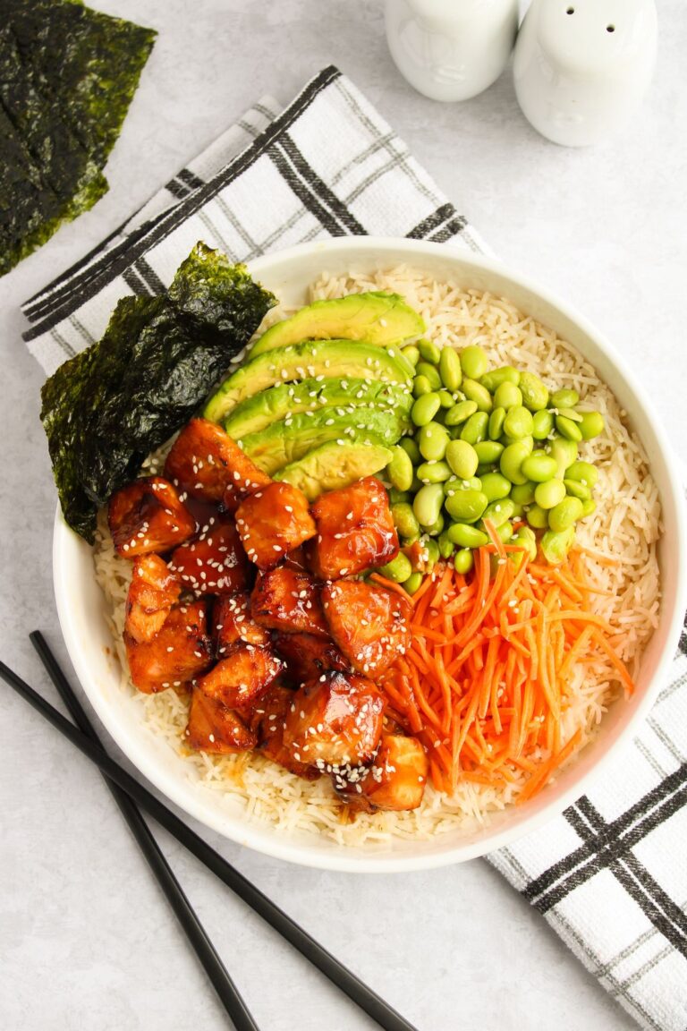 Gluten Free Poke In Grand Ronde Oregon Reference: Salmon Poke Bowl Gluten Free Fit As A Mama Bear
